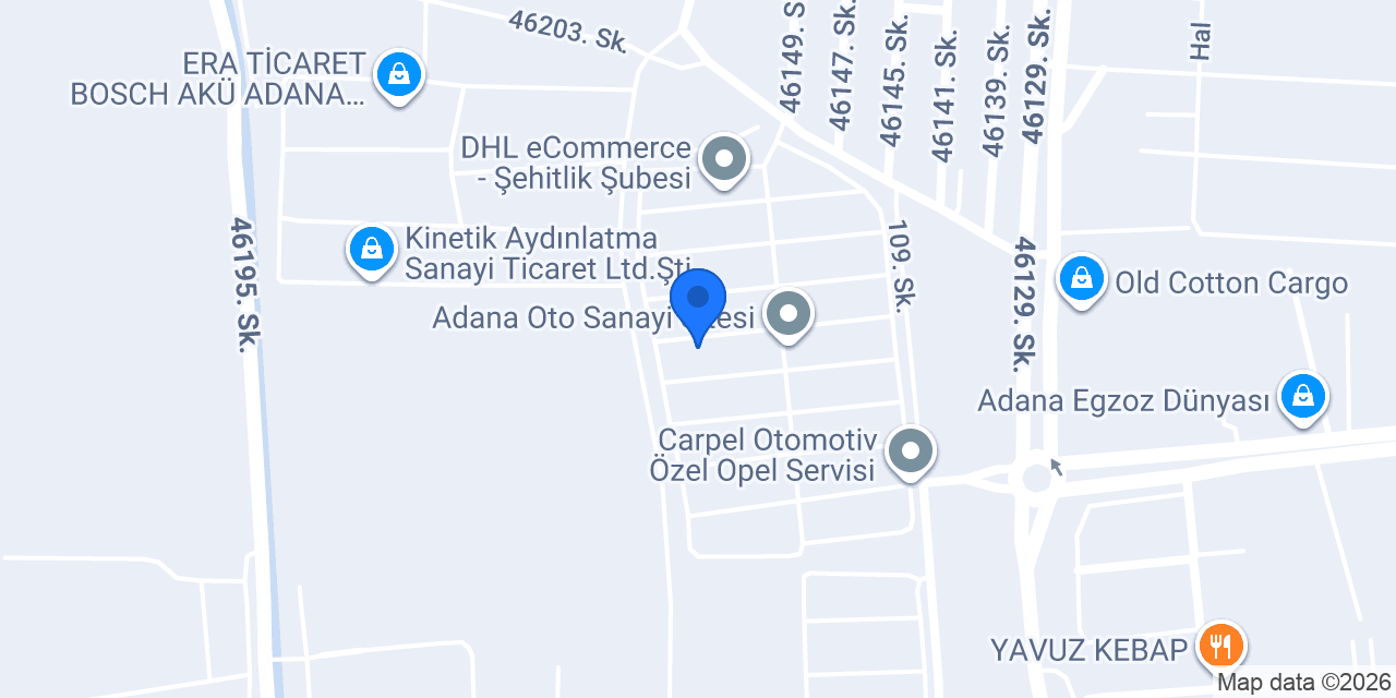 Marsel oto yedek parça konumu