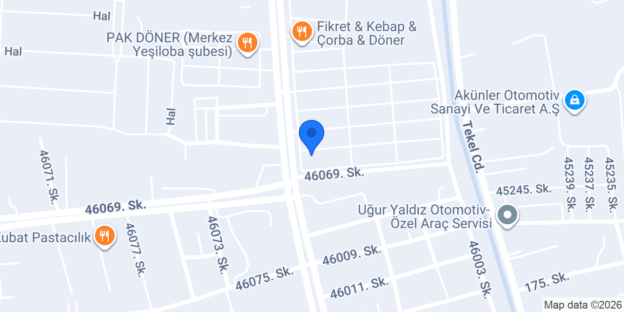 Ergima Toptan Market konumu