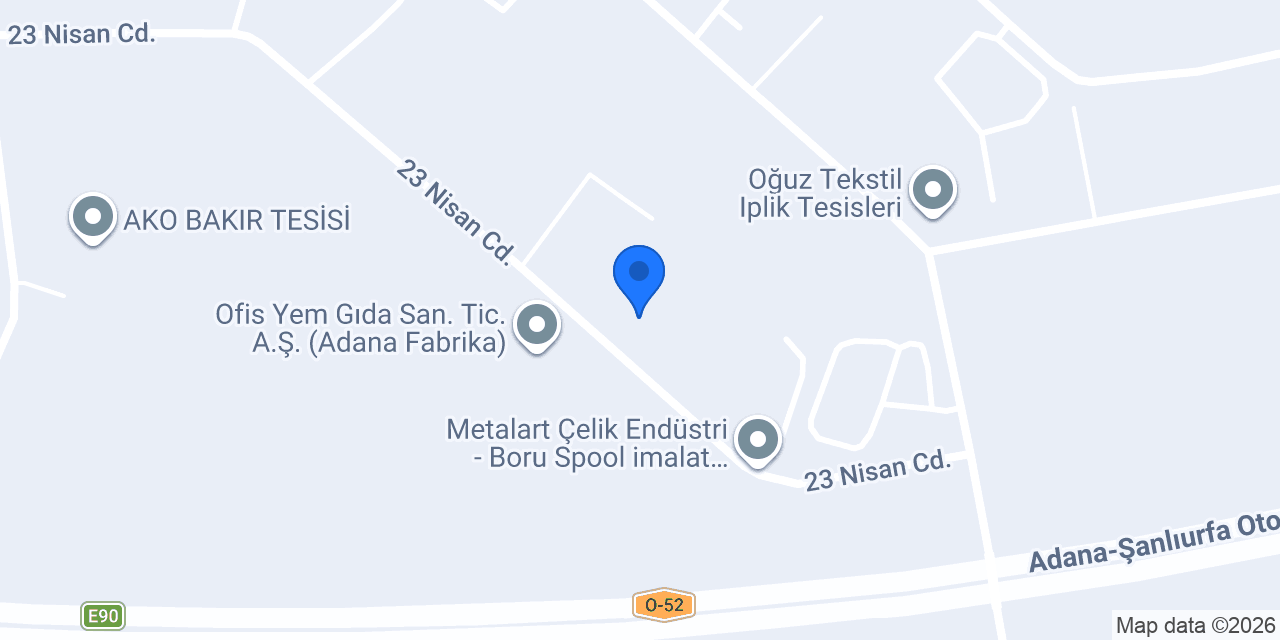 ÇUKUROVA BOMBE SANAYİ konumu