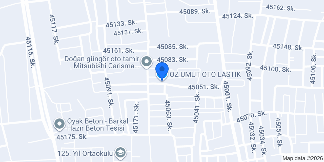 ÖZ UMUT OTO LASTİK konumu