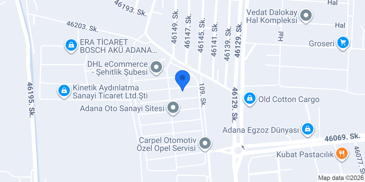 Yılmaz Honda Servisi konumu