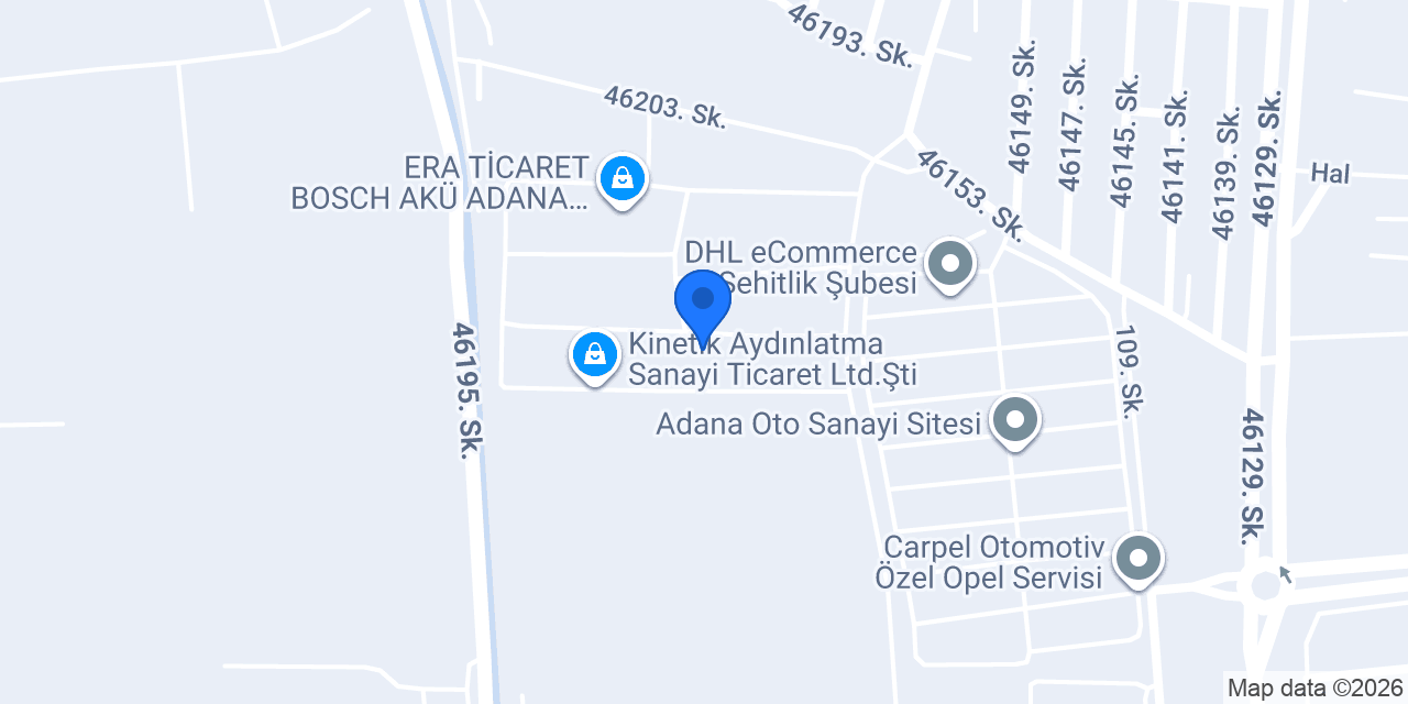 Touch Endüstriyel Raf Sistemleri konumu