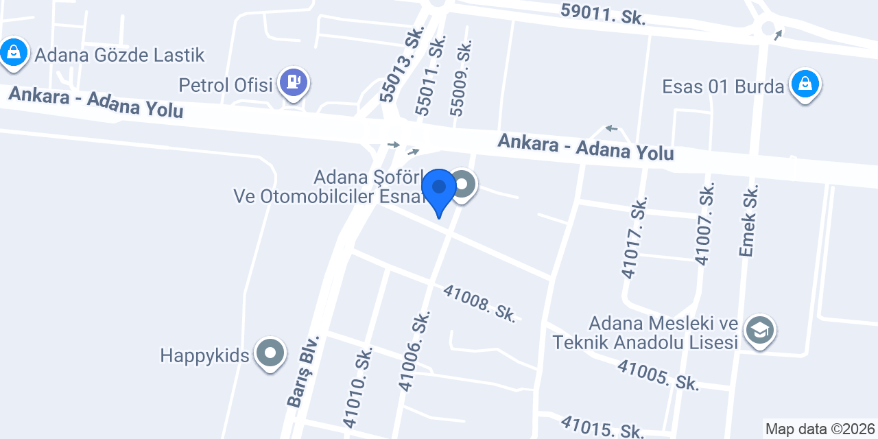 Adana Psikoteknik konumu