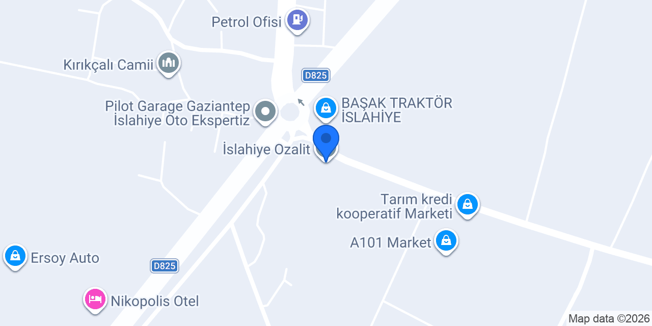 İslahiye Ozalit konumu
