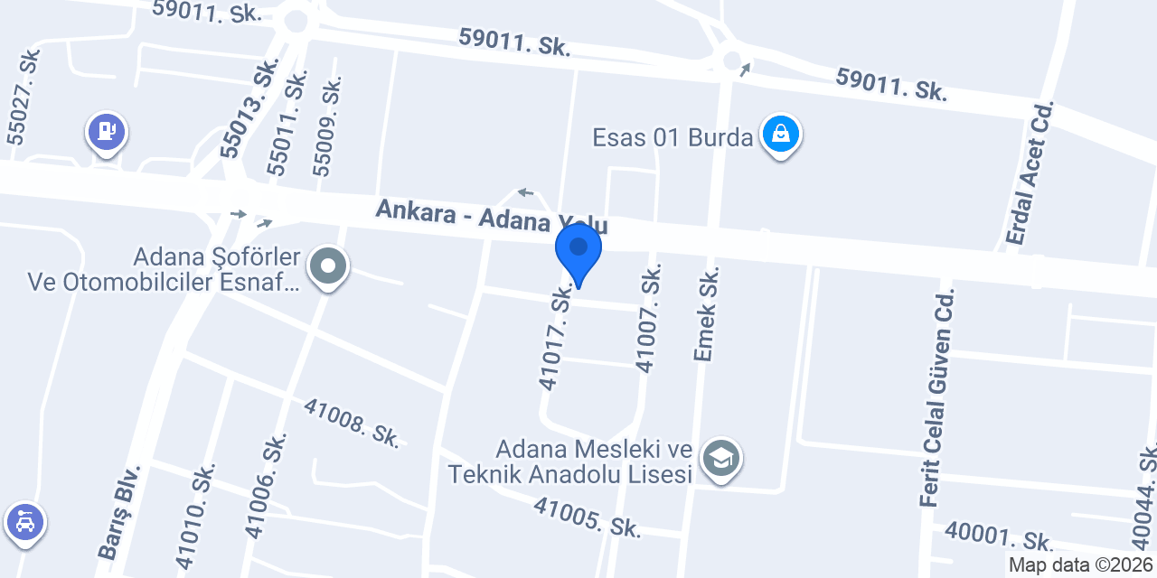 SDS Satış Destek Sistemleri Adana Şubesi konumu