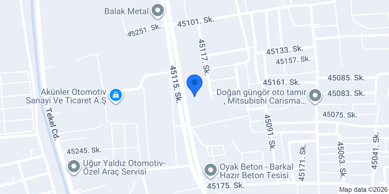 Gülezler Metal - Merkez konumu