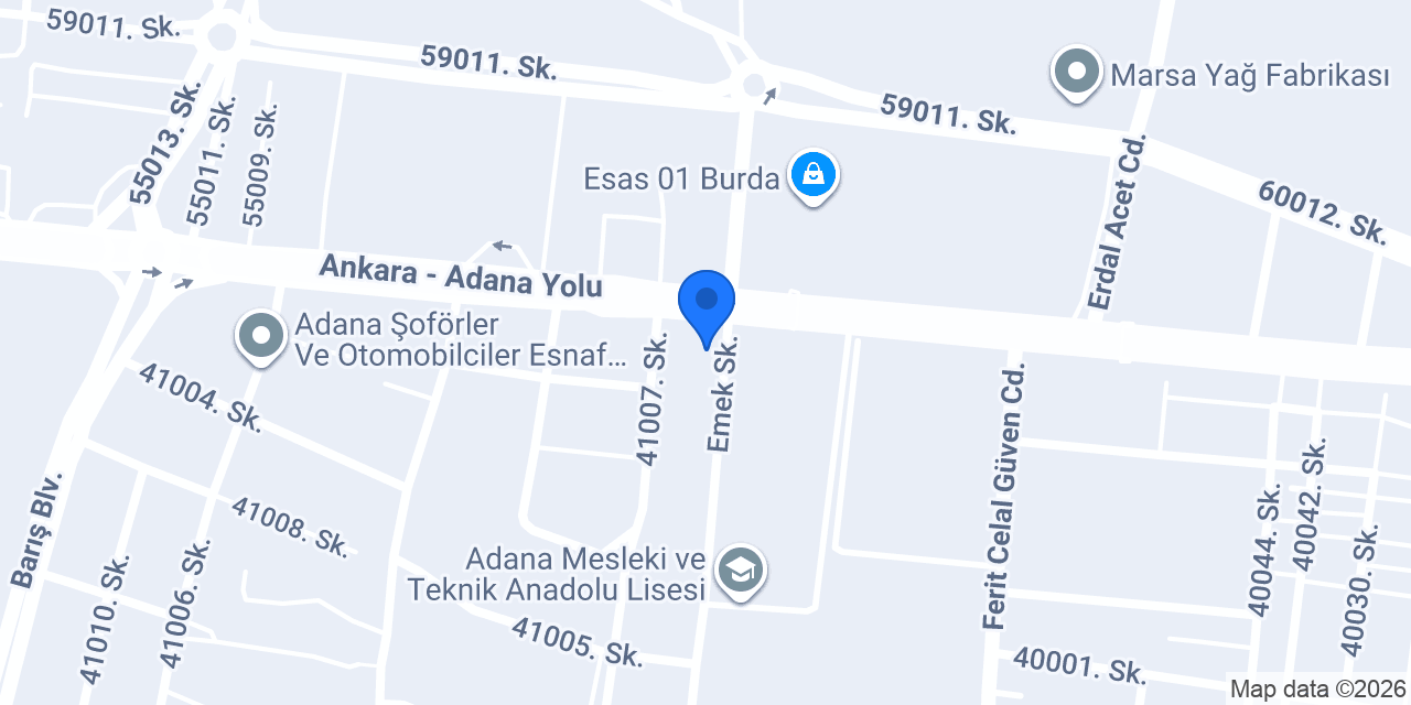 Kebapçı Yusuf Usta Adana konumu