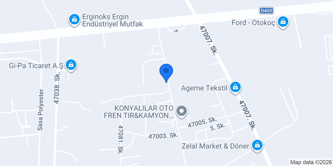 Aslan Otomotiv konumu