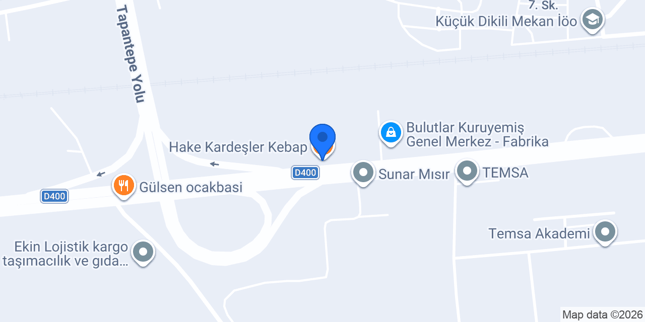 Hake Kardeşler Kebap konumu