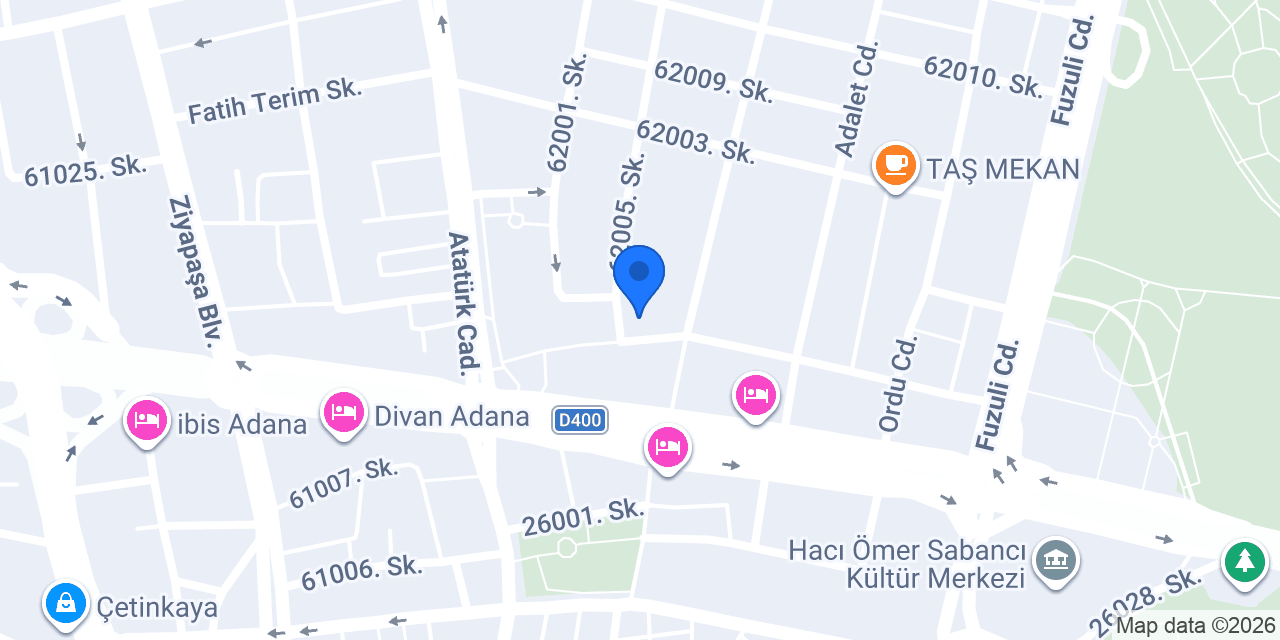 Yücel Kafeterya konumu