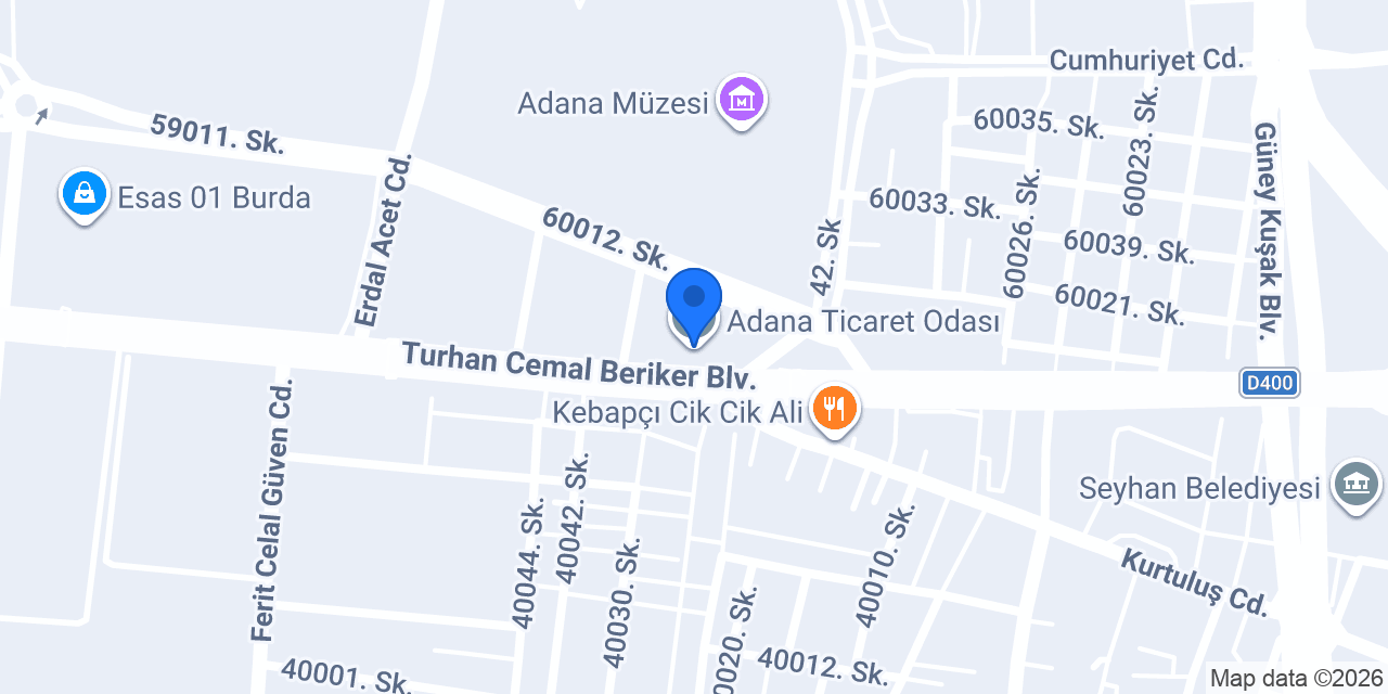 Adana Ticaret Odası konumu