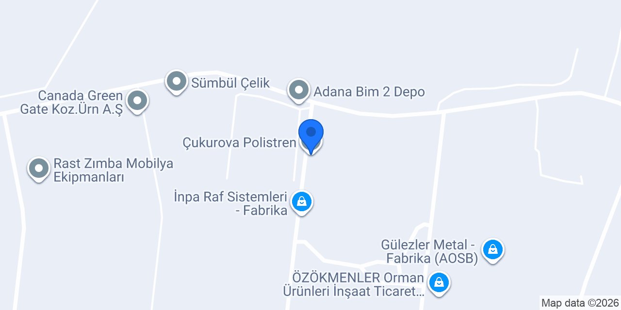 Çukurova Polistren konumu