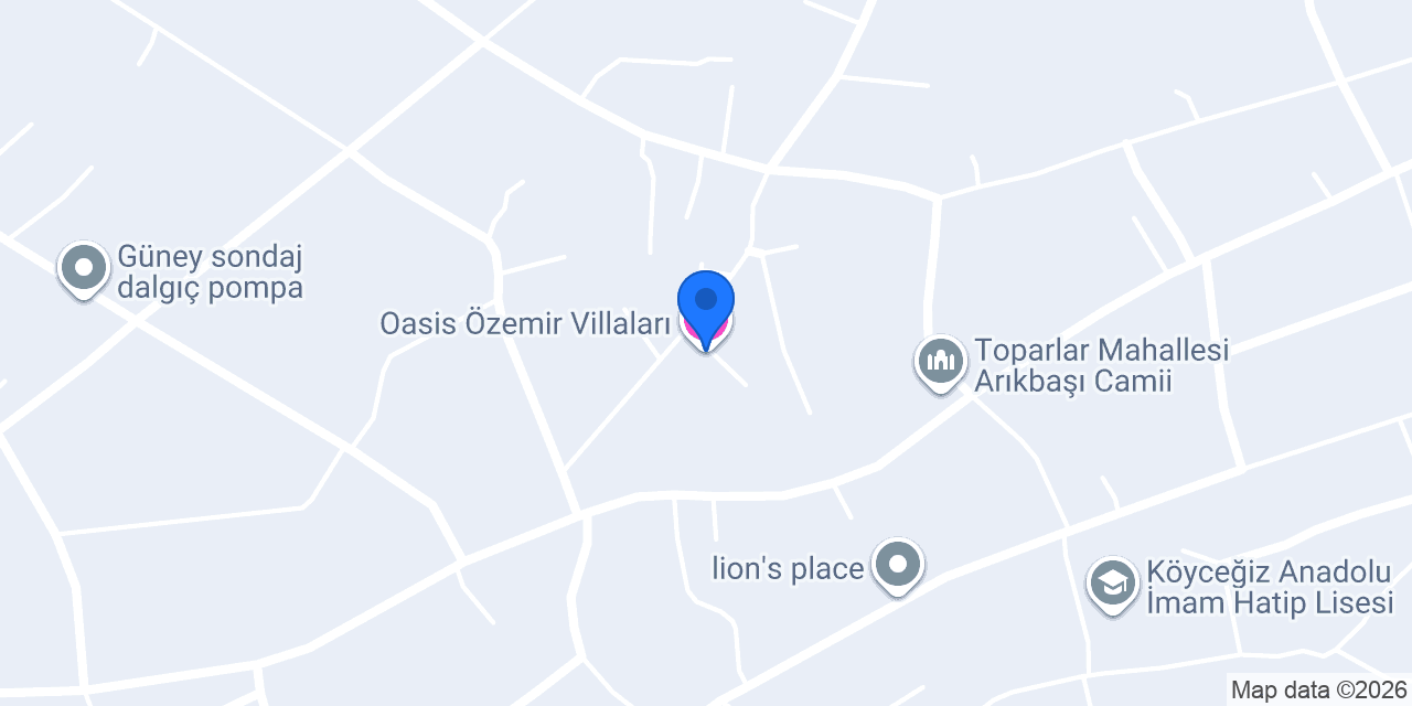 Oasis Özemir Villaları konumu