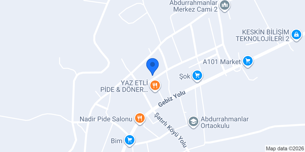 Tamirci Abdi Usta konumu