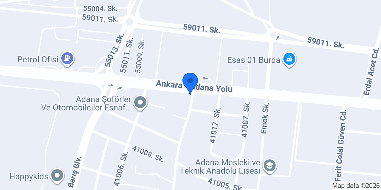 Adana Deniz Rent a Car konumu
