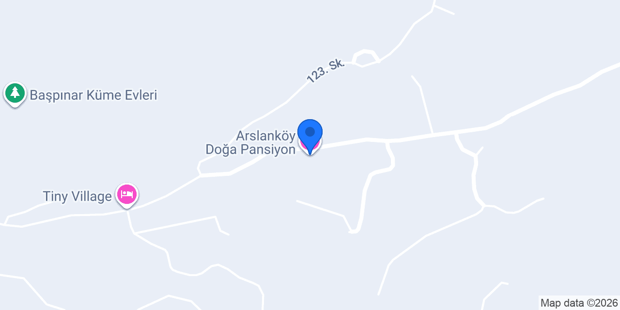 Arslanköy Doğa Pansiyon konumu