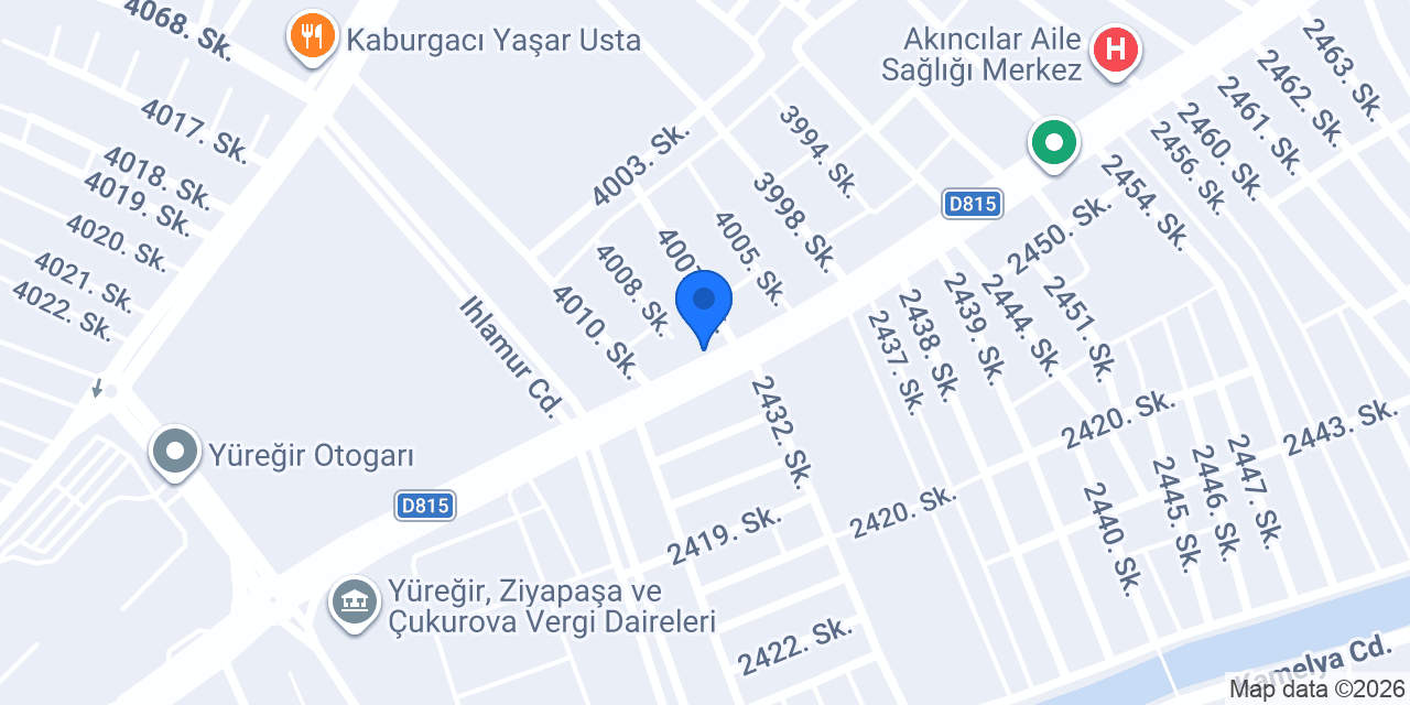 AKSOY FORD YEDEK PARÇA konumu