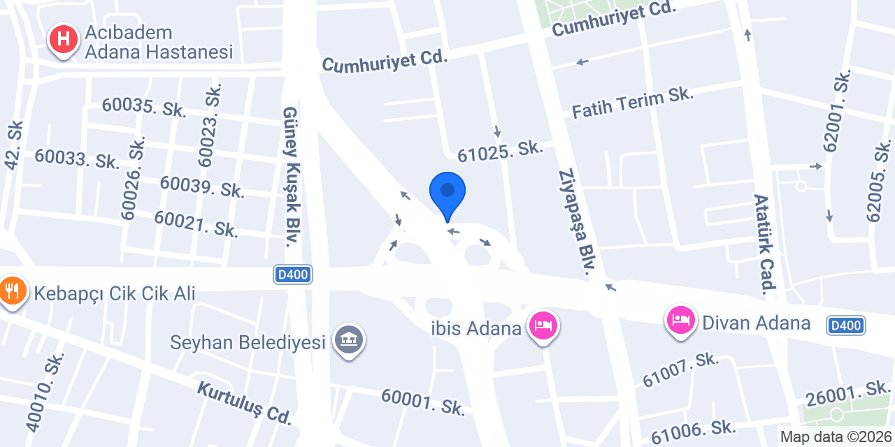 Seç Turizm Adana Altıkat Şubesi konumu