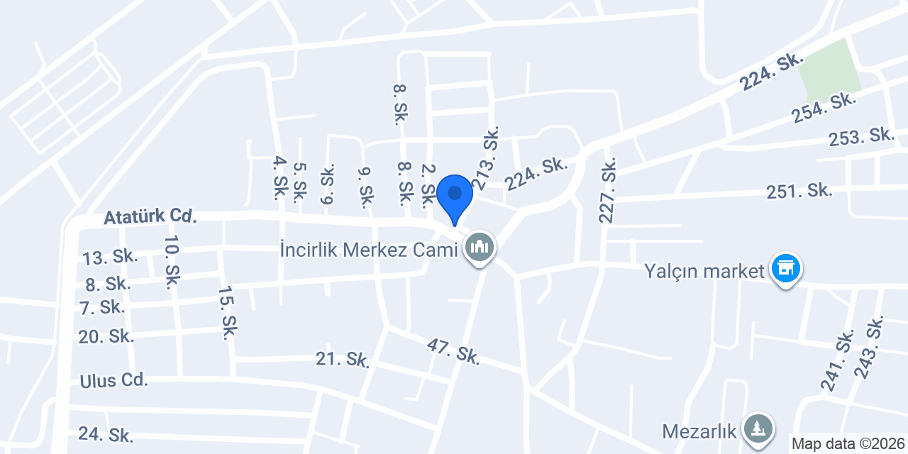 Şahin Et Market konumu