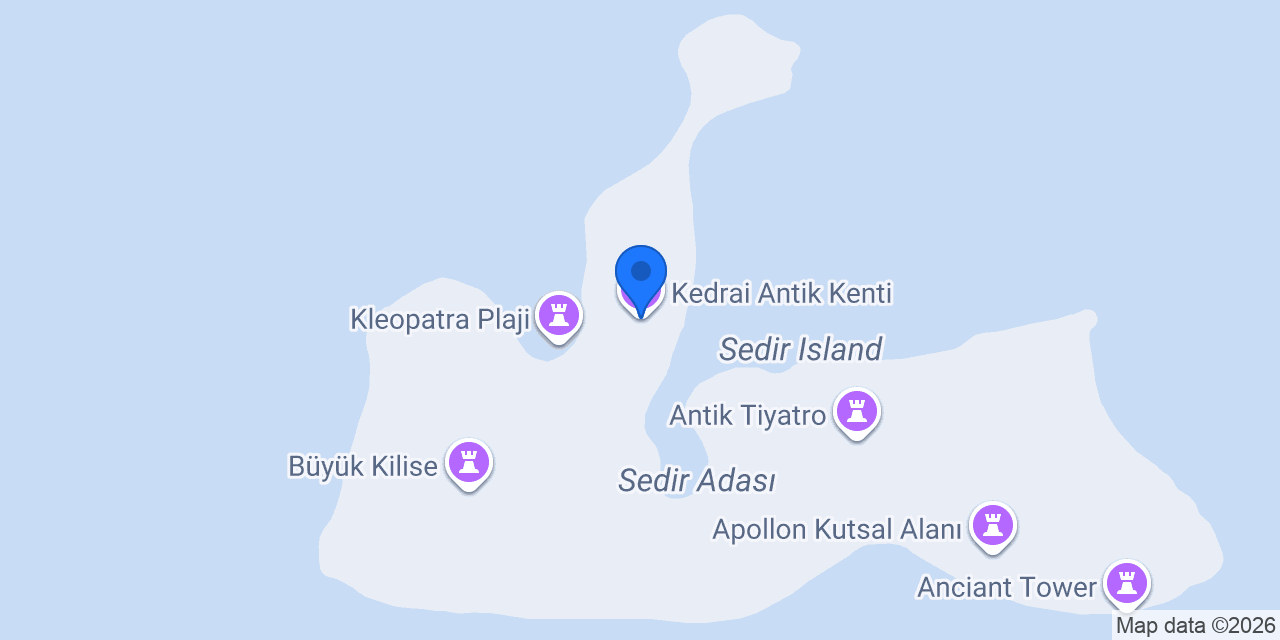 Kedrai Antik Kenti konumu