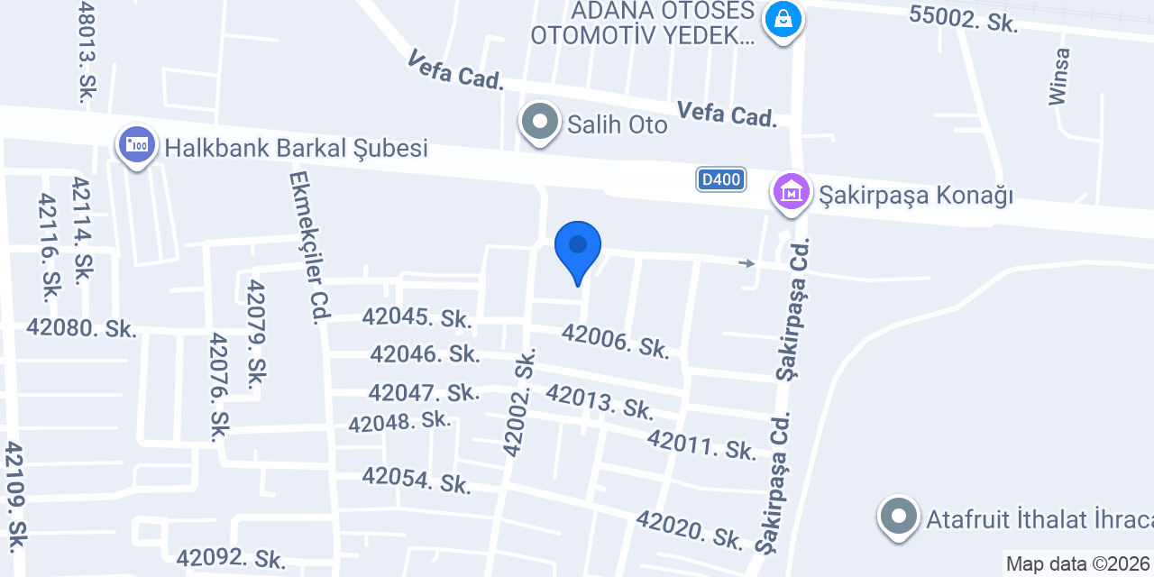 Pak Yemek konumu
