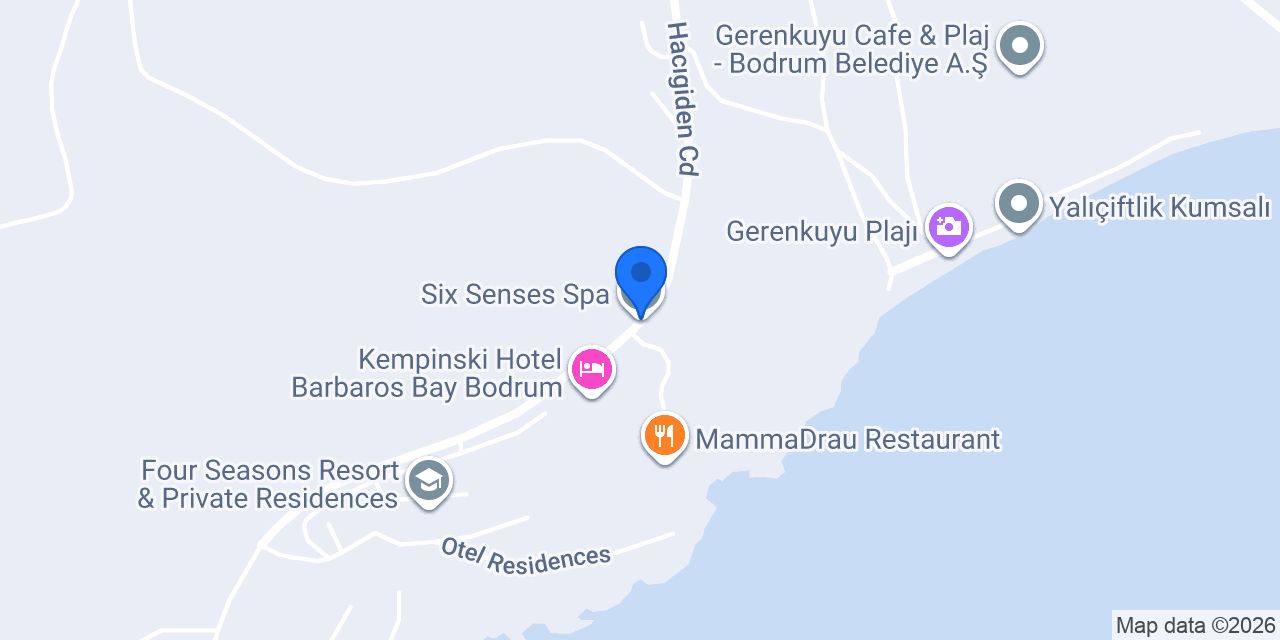 Six Senses Spa konumu