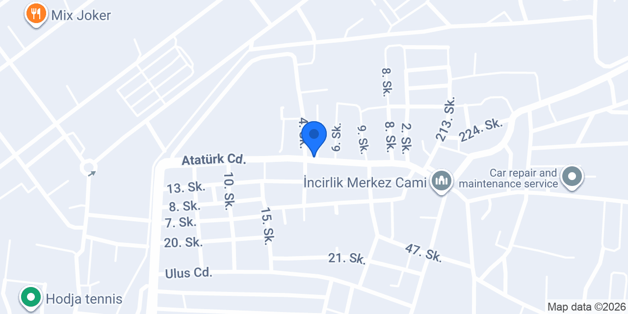İncirlik Doğalgaz Mühendislik konumu