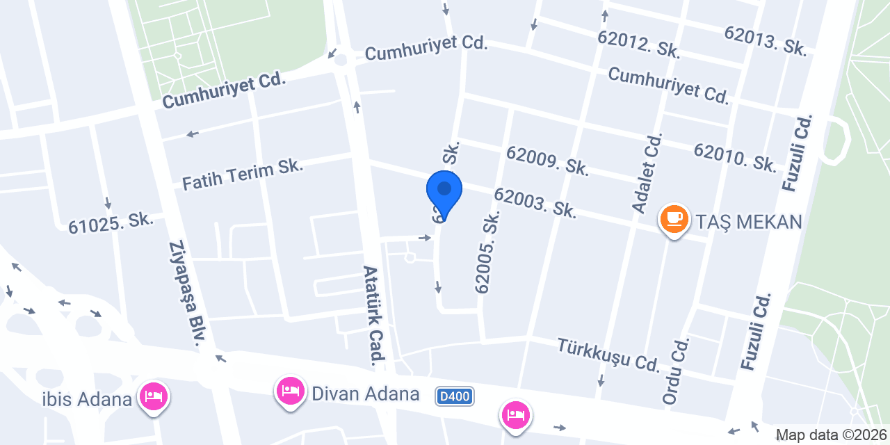 Adana Hostel 1 konumu