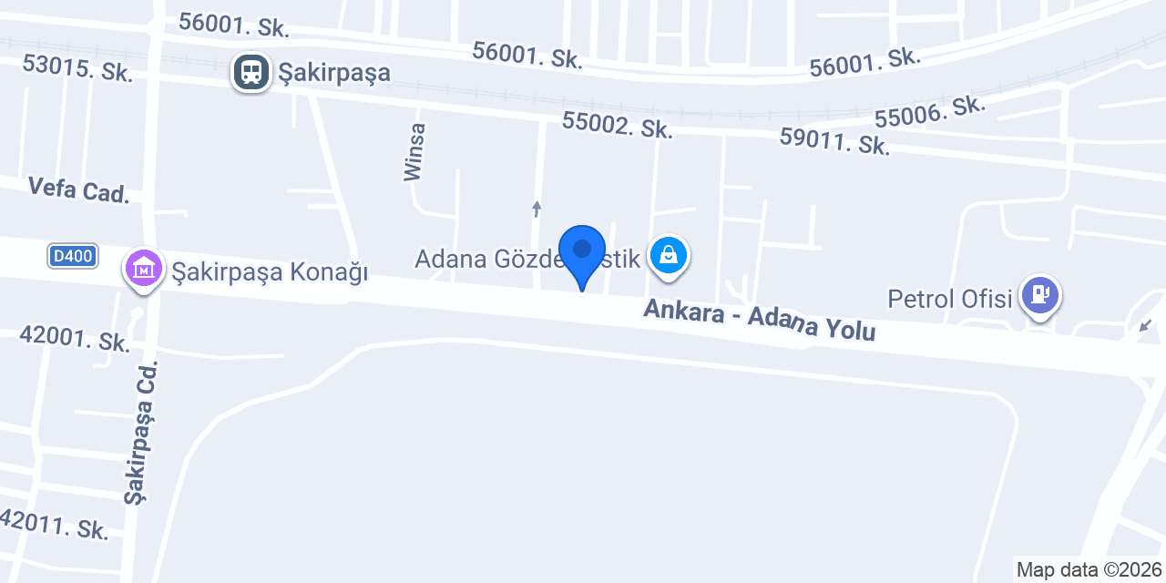 ADANA OTO CAM konumu