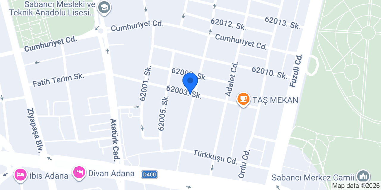SARI TAKSİ ADANA konumu