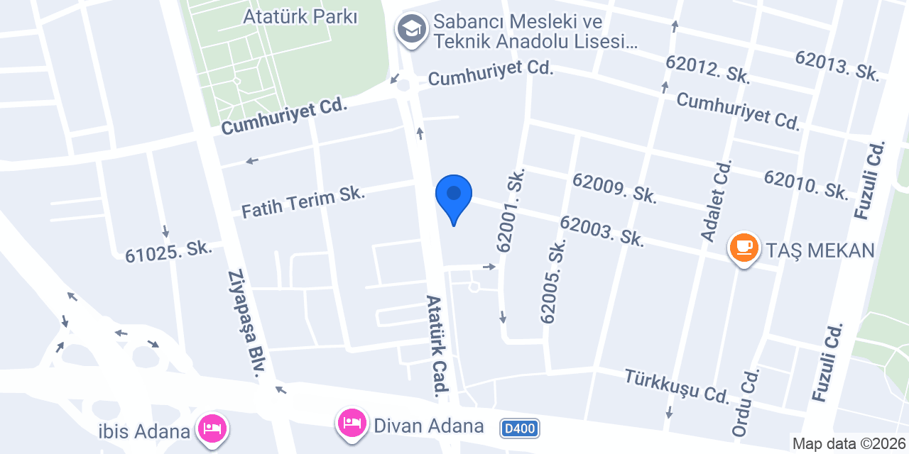 QNB Çukurova Şubesi konumu