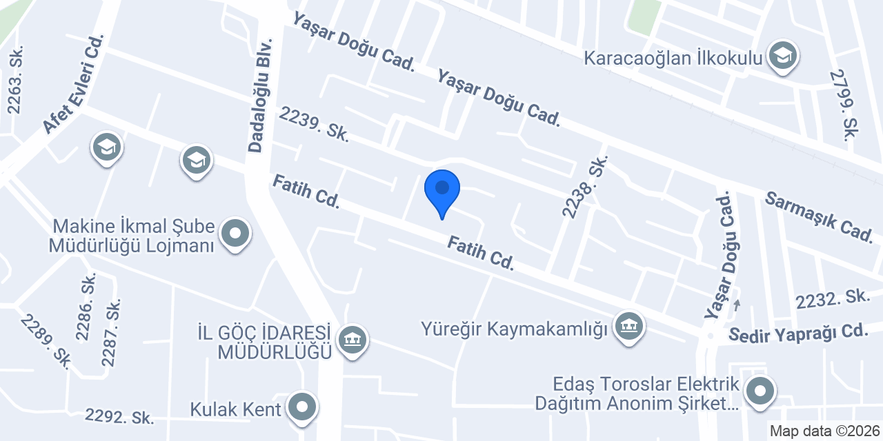 Eroğlu oto özel servis konumu