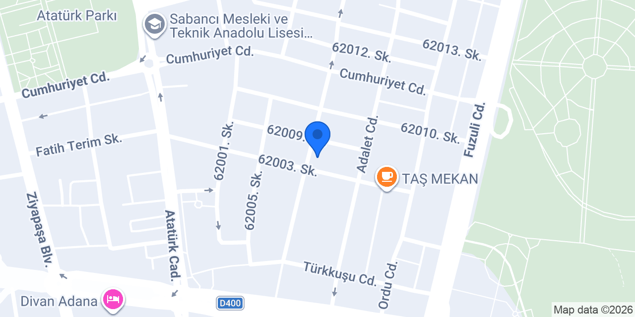 Adana Efsane Spa Ve Masaj Salonu konumu