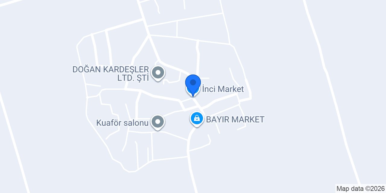 İnci Market konumu