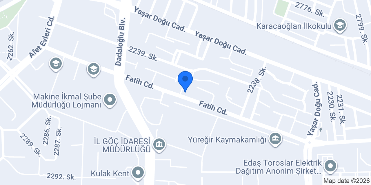 Kuaför Tuğçe konumu
