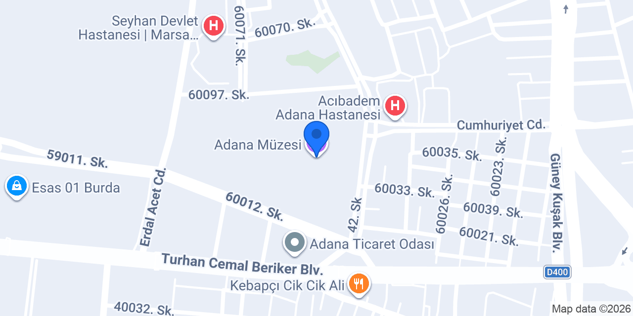 Adana Müzesi konumu
