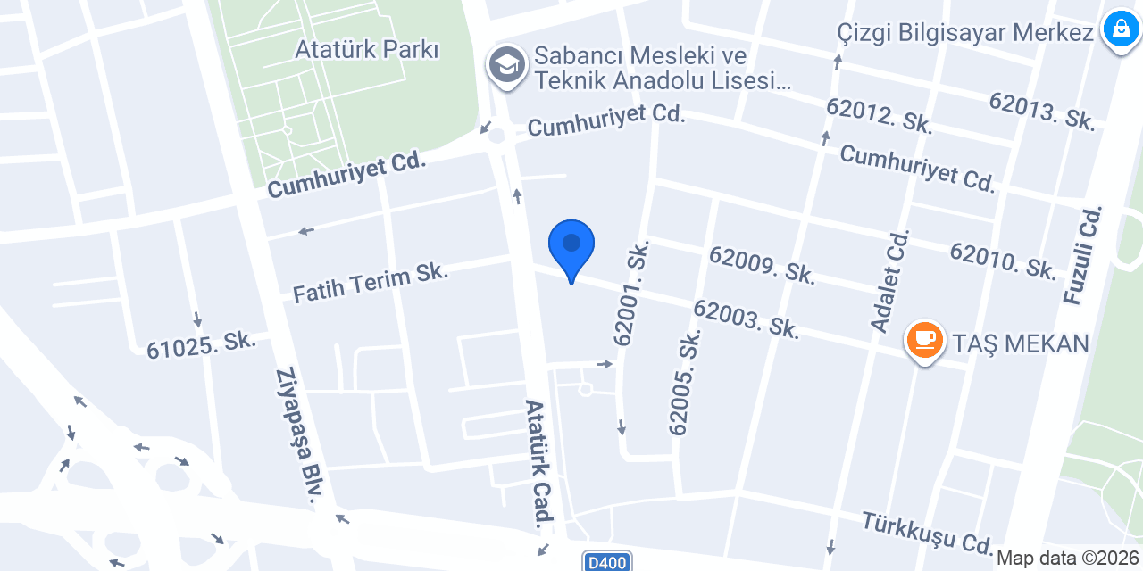 Ata Express Adana Ofis konumu