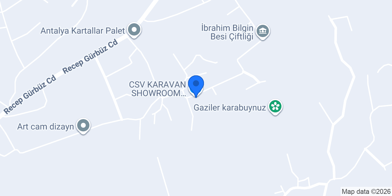 CSV KARAVAN SHOWROOM ANTALYA konumu