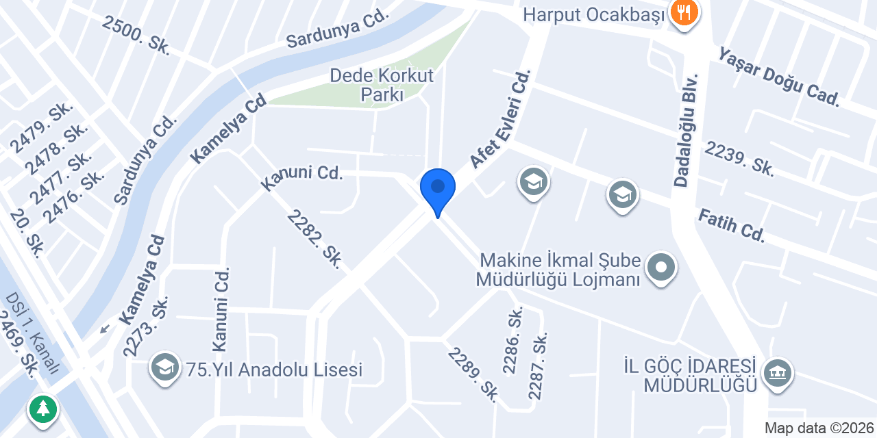 Gakkoş Kebap konumu