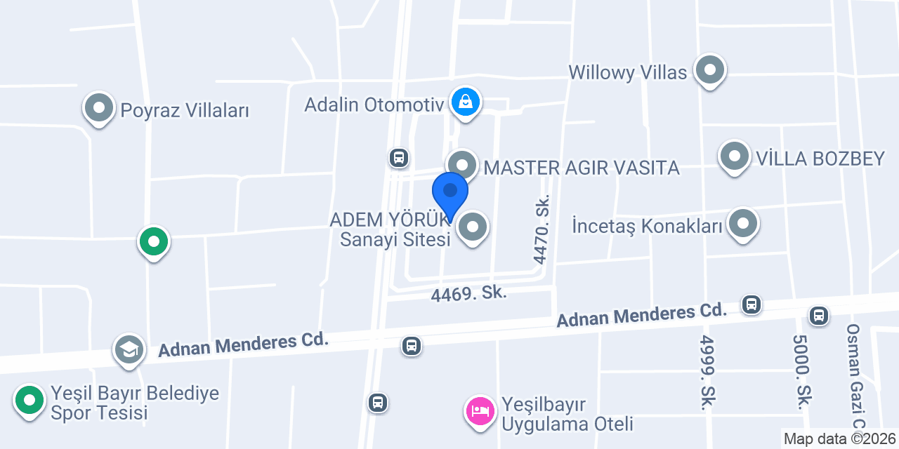 Demirbağlar Çelik Yapı konumu