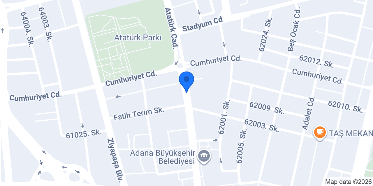 Şirinoğlu Faktoring Adana Şubesi konumu