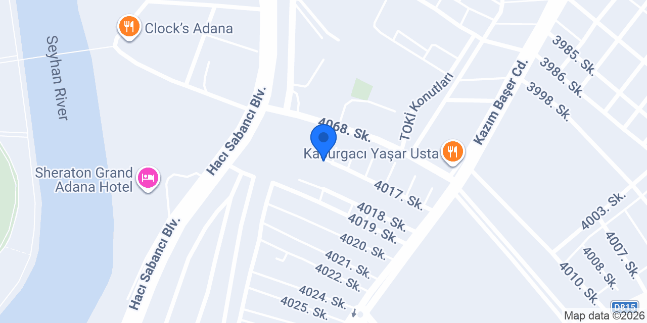 Adana Sıhhi Tesisatçım konumu