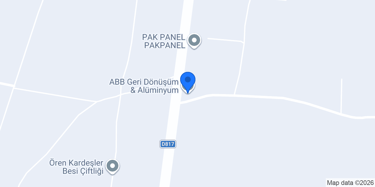 ABB Geri Dönüşüm & Alüminyum konumu