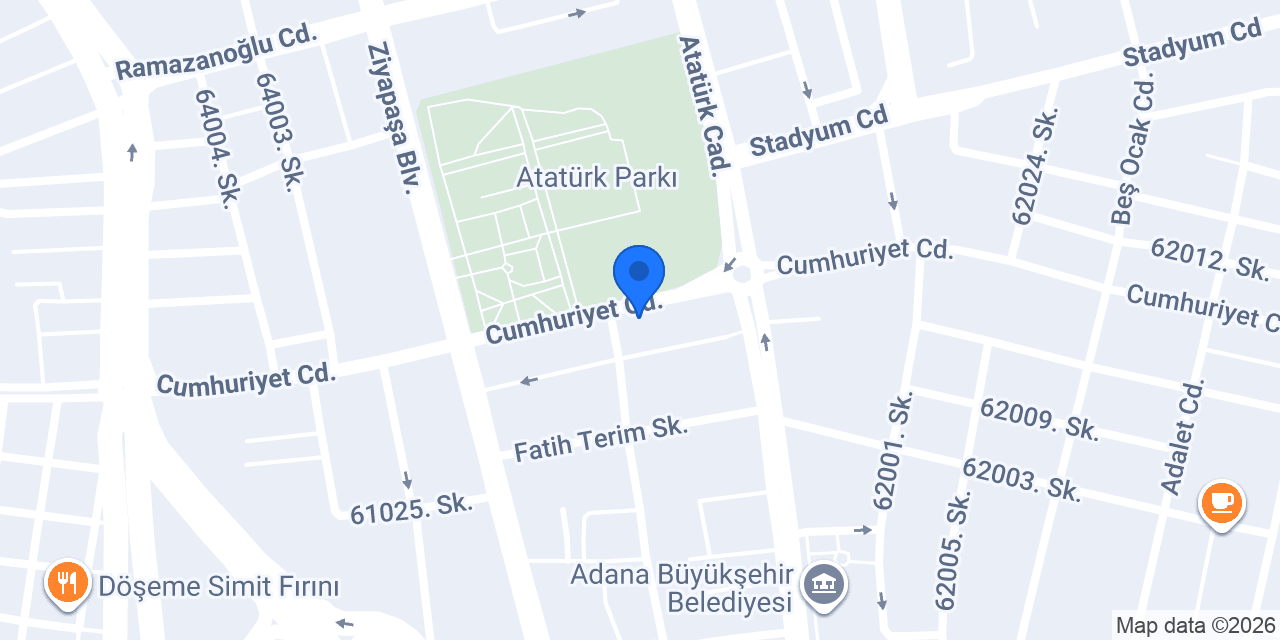 Adana Ada Kız Yurdu konumu