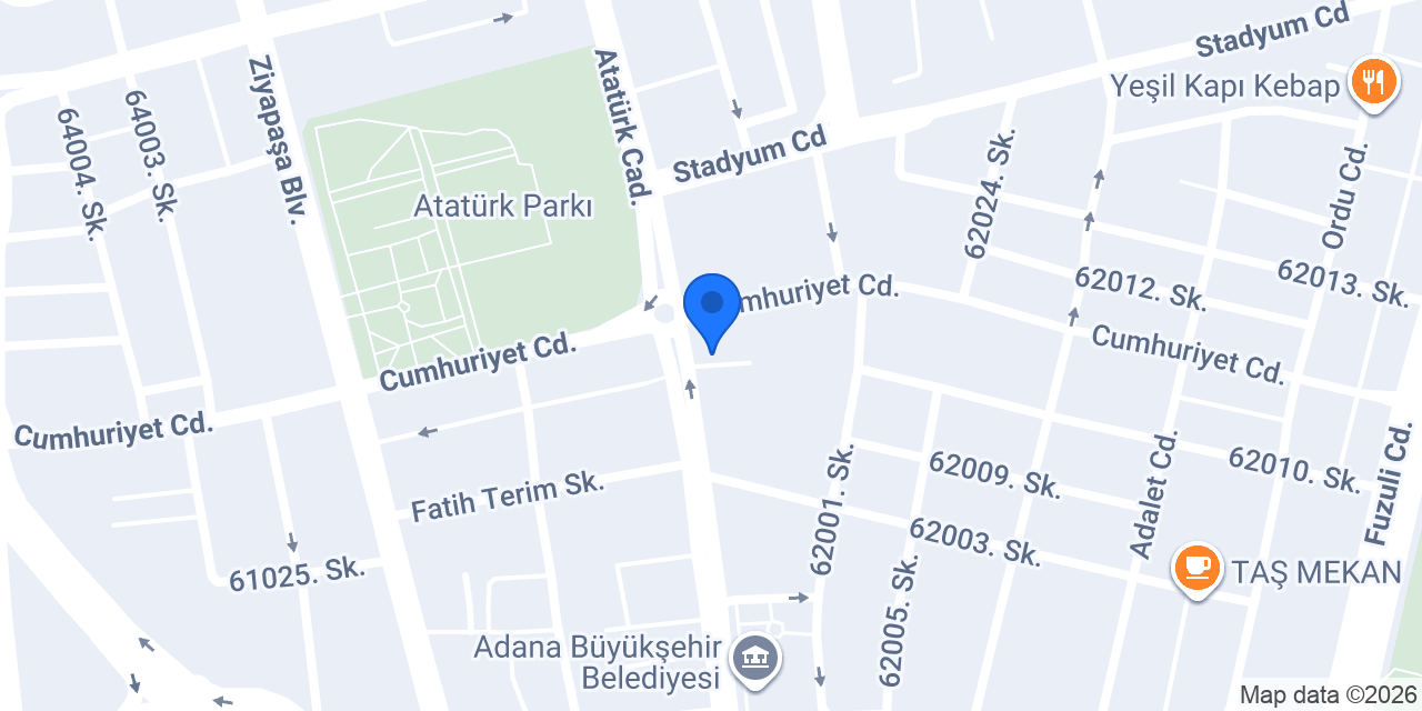 DenizBank Seyhan Şubesi konumu