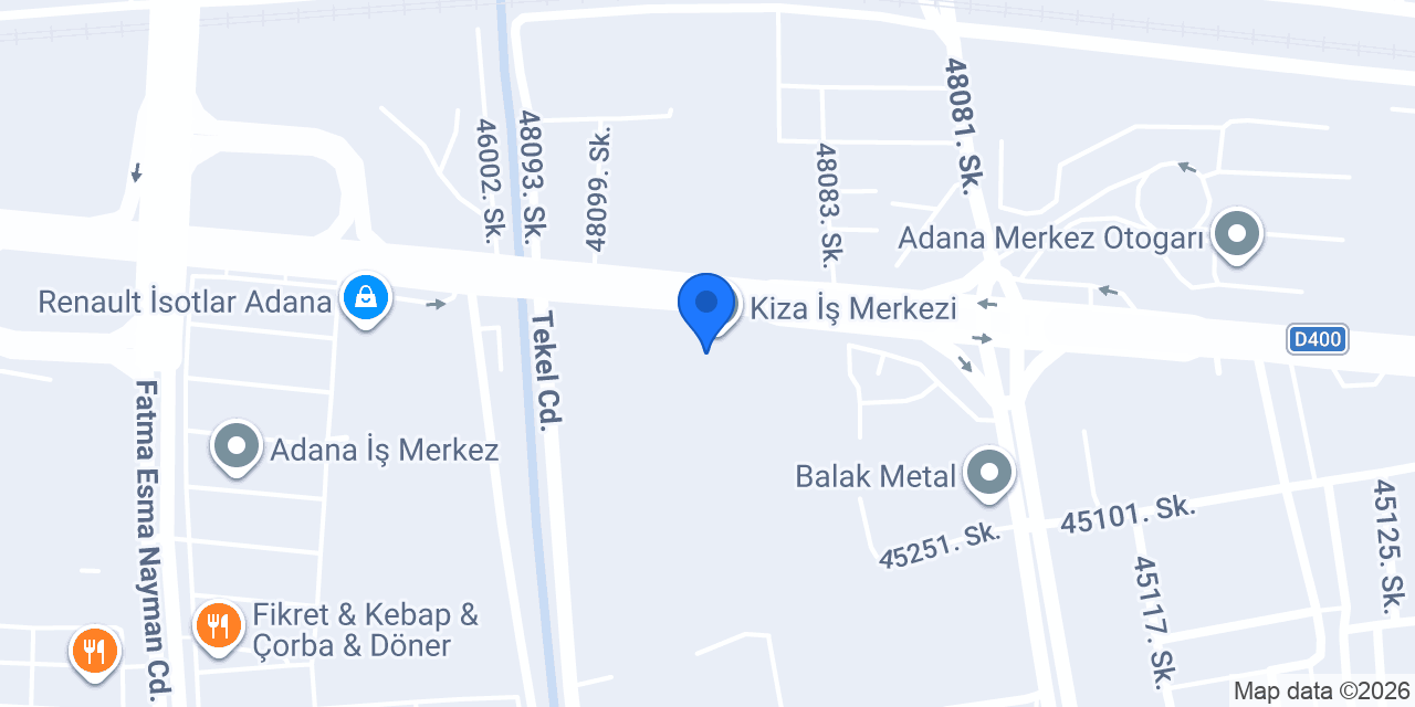 Türkiye Finans Seyhan Şubesi konumu