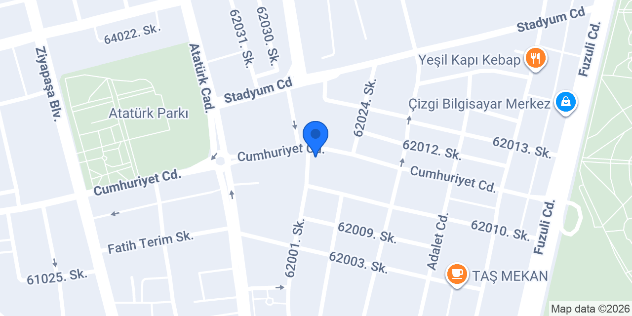 Parıltı Çiçekçilik konumu