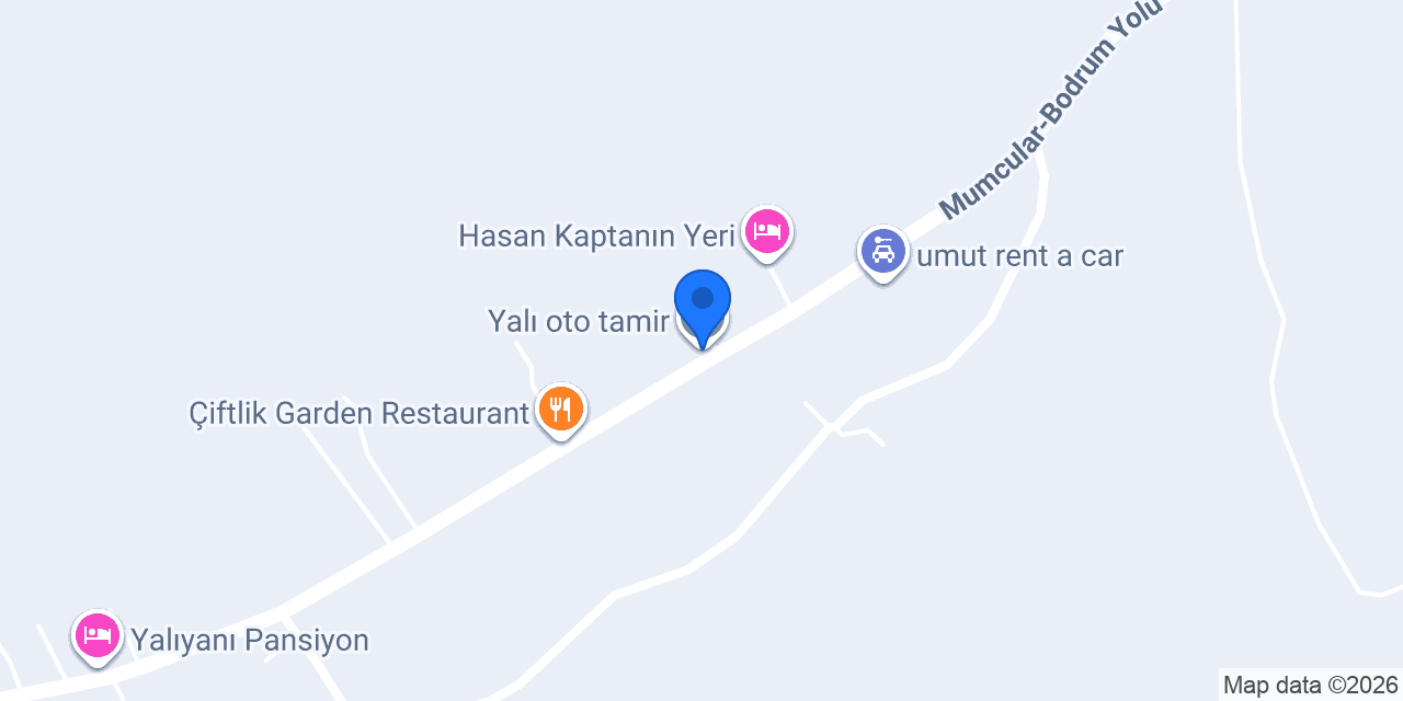Yalı oto tamir konumu