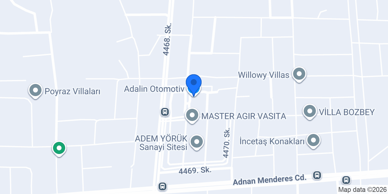 Adalin Otomotiv konumu