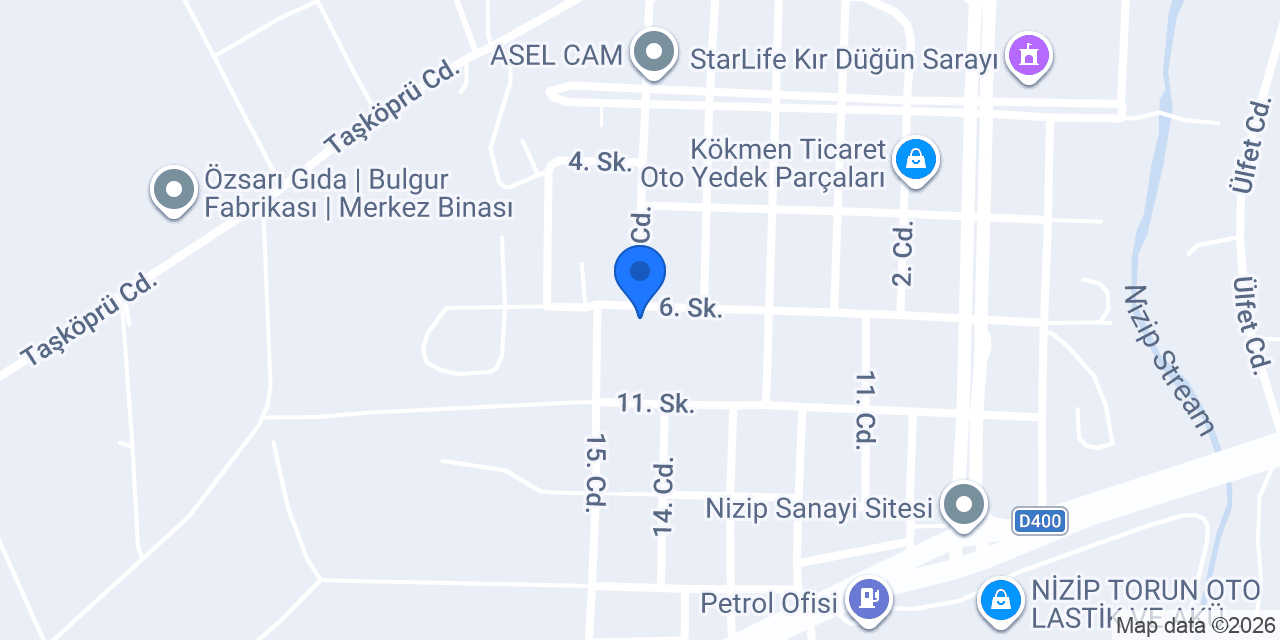 Nizip Ambalaj konumu